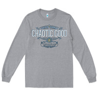Heather Grey Chaotic Good Essential  Copy Long Sleeve Tee - SnappyArt