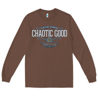 Chestnut Chaotic Good Essential  Copy Long Sleeve Tee - SnappyArt