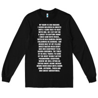 Black MY NAME IS ZAK BAGANS - GHOST ADVENTURES Long Sleeve Tee - SnappyArt