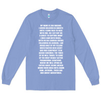 Colony Blue MY NAME IS ZAK BAGANS - GHOST ADVENTURES Long Sleeve Tee - SnappyArt