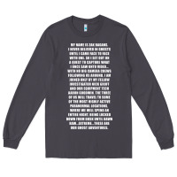 Smoke MY NAME IS ZAK BAGANS - GHOST ADVENTURES Long Sleeve Tee - SnappyArt