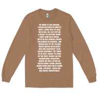 Toasted Coconut MY NAME IS ZAK BAGANS - GHOST ADVENTURES Long Sleeve Tee - SnappyArt