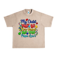 French Oak my child may be non verbal but this papa ain't Urban Heavy Tee - LillyAllenDesigns