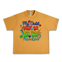 Peanut Butter my child may be non verbal but this papa ain't Urban Heavy Tee - LillyAllenDesigns