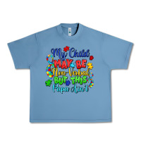 Pebble Blue my child may be non verbal but this papa ain't Urban Heavy Tee - LillyAllenDesigns