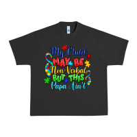Pigment Black my child may be non verbal but this papa ain't Urban Heavy Tee - LillyAllenDesigns