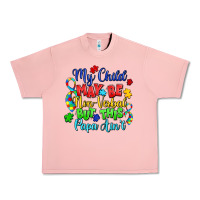 Salmon my child may be non verbal but this papa ain't Urban Heavy Tee - LillyAllenDesigns
