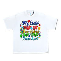 White my child may be non verbal but this papa ain't Urban Heavy Tee - LillyAllenDesigns