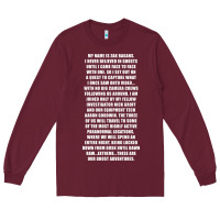 Burgundy MY NAME IS ZAK BAGANS - GHOST ADVENTURES Long Sleeve Tee - SnappyArt