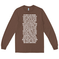 My Name Is Zak Bagans - Ghost Adventures Long Sleeve Tee | Teevron