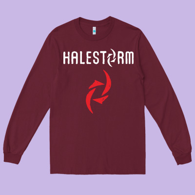 Halestorm Black Long Sleeve Tee Designed By Snappyart