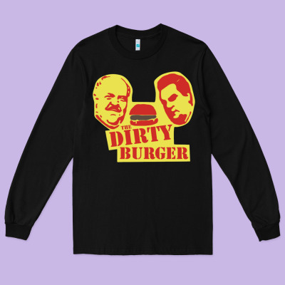 Dirty Burger Long Sleeve Tee Designed By Snappyart