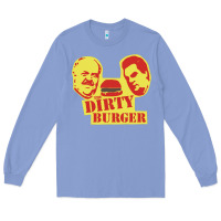 Colony Blue Dirty Burger Long Sleeve Tee - SnappyArt