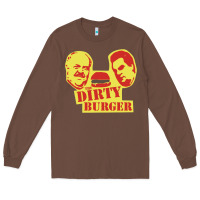 Chestnut Dirty Burger Long Sleeve Tee - SnappyArt