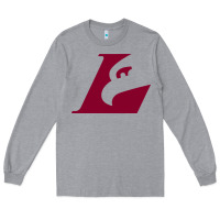 Heather Grey UW-La Crosse maroon Long Sleeve Tee - SnappyArt