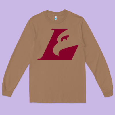 Uw-la Crosse Maroon Long Sleeve Tee Designed By Snappyart