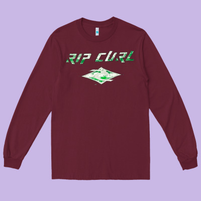 Rip Curl, Rip, Curl, The Rip Curl, Rip Curl Vintage, Rip Curl Art, Rip Long Sleeve Tee Designed By Snappyart