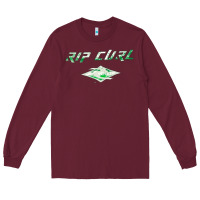 Burgundy Rip Curl, Rip, Curl, the Rip Curl, Rip Curl vintage, Rip Curl art, Rip Long Sleeve Tee - SnappyArt