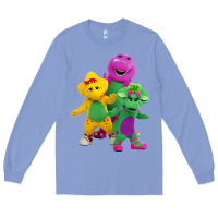 Colony Blue new 755 barney and friends cute Long Sleeve Tee - SnappyArt