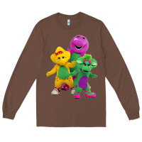 Chestnut new 755 barney and friends cute Long Sleeve Tee - SnappyArt