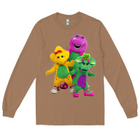 Toasted Coconut new 755 barney and friends cute Long Sleeve Tee - SnappyArt