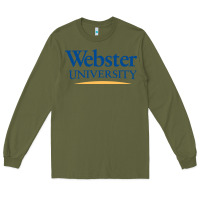 Army Green webster university Long Sleeve Tee - SnappyArt