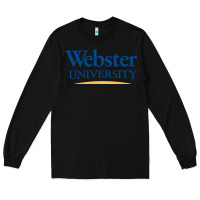 Black webster university Long Sleeve Tee - SnappyArt