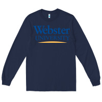 Navy webster university Long Sleeve Tee - SnappyArt