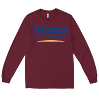 Burgundy webster university Long Sleeve Tee - SnappyArt