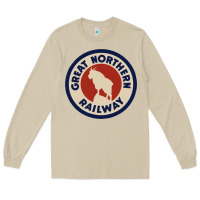 Mushroom Great Northern Railroad Long Sleeve Tee - SnappyArt