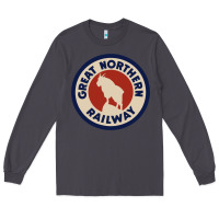 Smoke Great Northern Railroad Long Sleeve Tee - SnappyArt