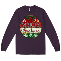 Plum merry christmas Long Sleeve Tee - CowhideDigitalArt