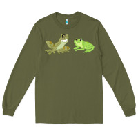 Army Green The Princess and the Frog Tiana and Naveen Art Long Sleeve Tee - SnappyArt