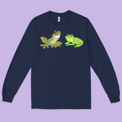 The Princess And The Frog Tiana And Naveen Art Long Sleeve Tee Designed By Snappyart