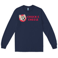 Navy chuck e cheese Long Sleeve Tee - SnappyArt