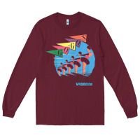 Burgundy the go go's   vacation retro t shirt Long Sleeve Tee - SnappyArt