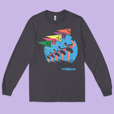 The Go Go's   Vacation Retro T Shirt Long Sleeve Tee Designed By Snappyart