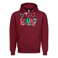 Burgundy nurse squad Zipper Hoodie - RanaPortraitStore