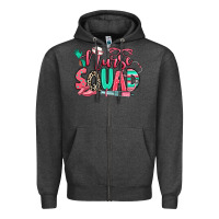 Charcoal Heather nurse squad Zipper Hoodie - RanaPortraitStore