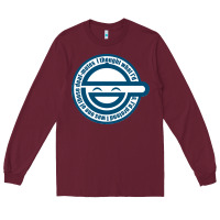 Burgundy Laughing Man GHOST IN THE SHELL Classic Long Sleeve Tee - SnappyArt