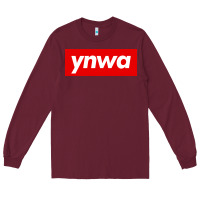 Burgundy ynwa Long Sleeve Tee - SnappyArt