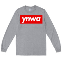Heather Grey ynwa Long Sleeve Tee - SnappyArt