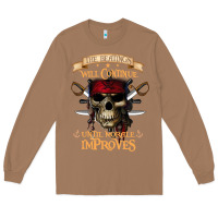 Toasted Coconut pirate the beatings will continue until morale improves Long Sleeve Tee - SnappyArt