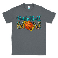 Charcoal Heather western leopard camouflage sunflowers glitter mom basketball Classic Tee - Artiststas