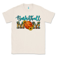 Natural western leopard camouflage sunflowers glitter mom basketball Classic Tee - Artiststas