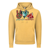 Vintage Mustard peace love watermelon Vintage Hoodie - SublimationCraftShop