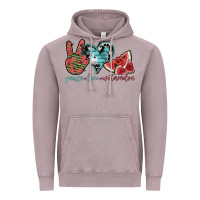Vintage Zinc peace love watermelon Vintage Hoodie - SublimationCraftShop