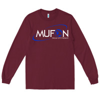 Burgundy design mufon mutual ufo network hdb gift for men a Long Sleeve Tee - SnappyArt