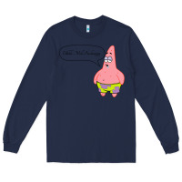 Navy Patrick Classic Long Sleeve Tee - SnappyArt
