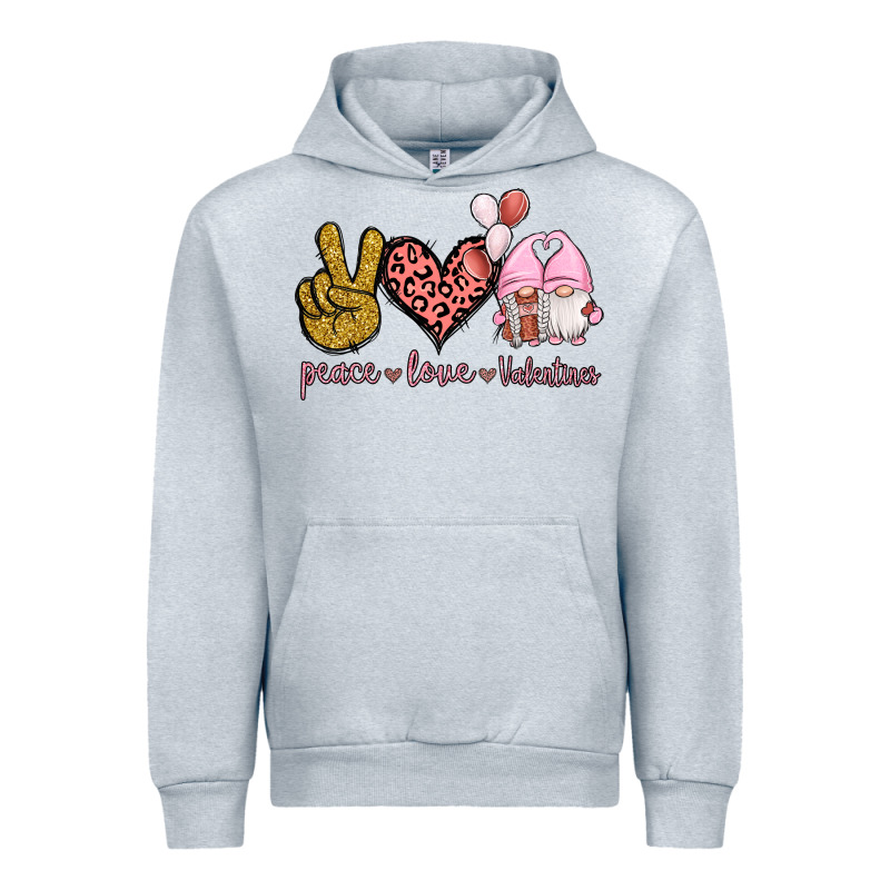 Peace Love Valentines Gnomes Urban Hoodie by Jasminsmagicworld | Teevron